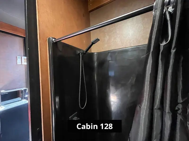 Cabin 128 shower